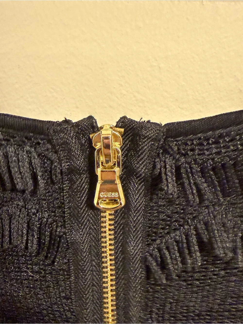 Guess Black Fringe Scalloped Mesh Sleeveless Mini Shift Grunge Dress Size 14